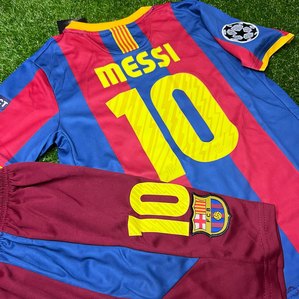 Barcelona Classic 2010/11 with Messi 10 Kids KIT