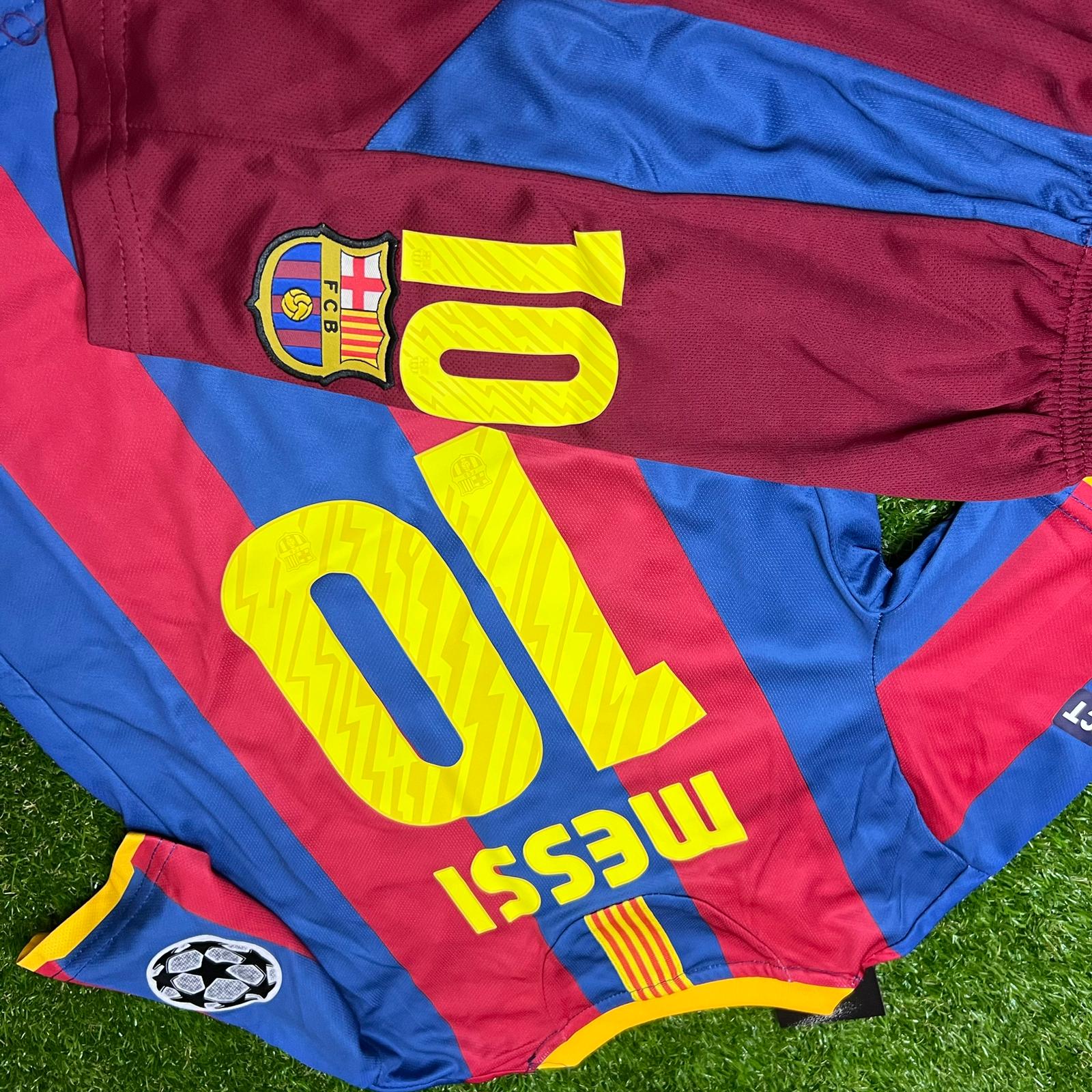 Ensemble Maillot et Short Enfant Barcelone Classique 2010/11 Messi 10