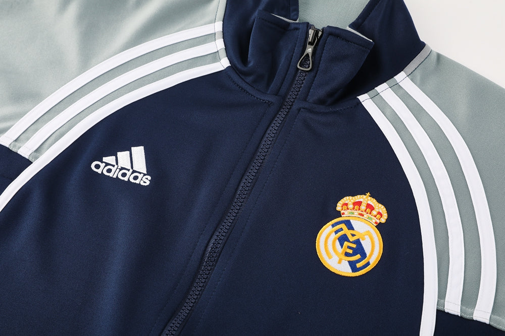 Real Madrid Pre Match Navy-Grey Jacket Suit