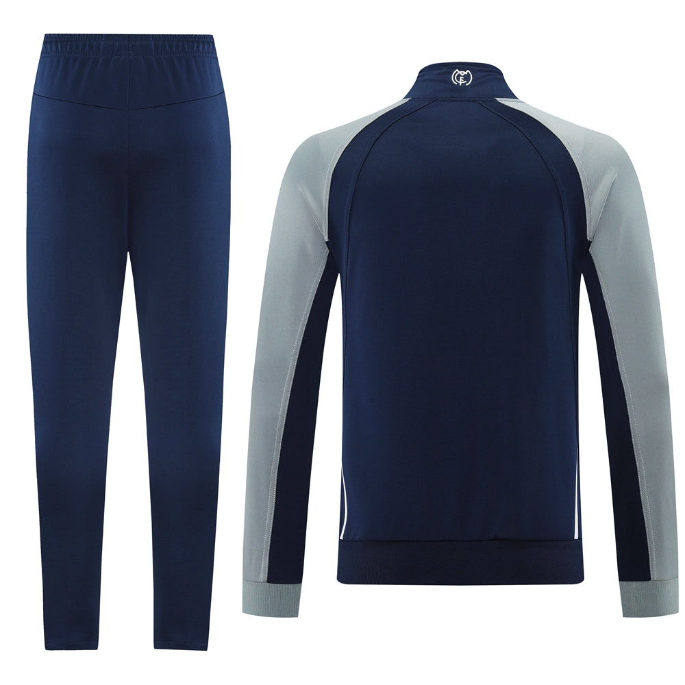 Real Madrid Pre Match Navy-Grey Jacket Suit