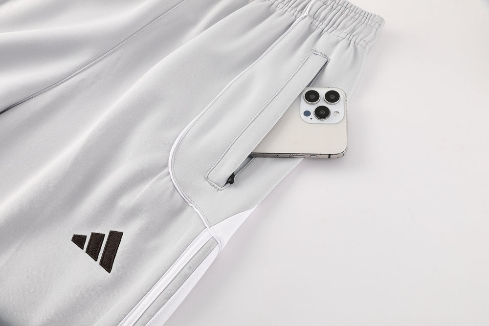 Real Madrid Pre Match White-Grey Jacket Suit