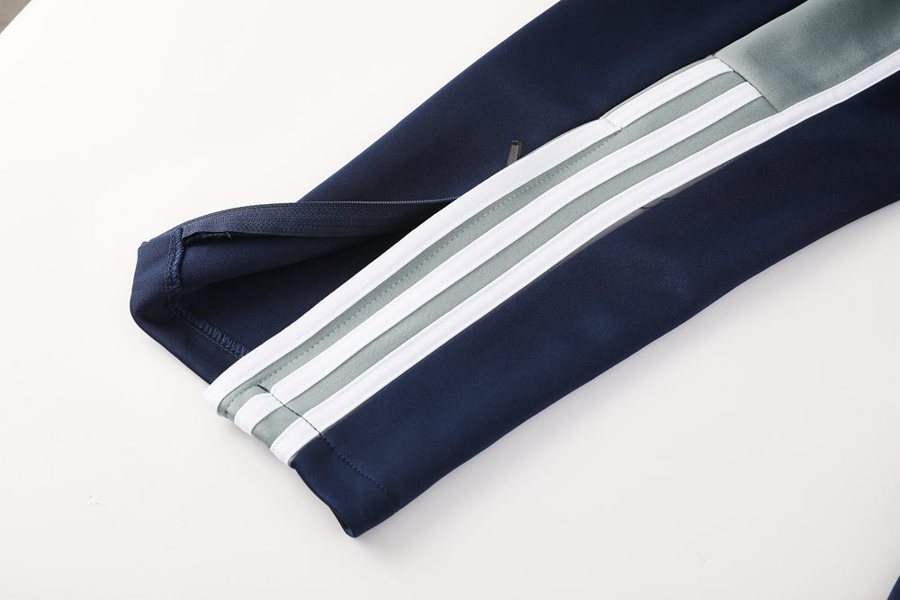 Real Madrid Pre Match Navy-Grey Jacket Suit