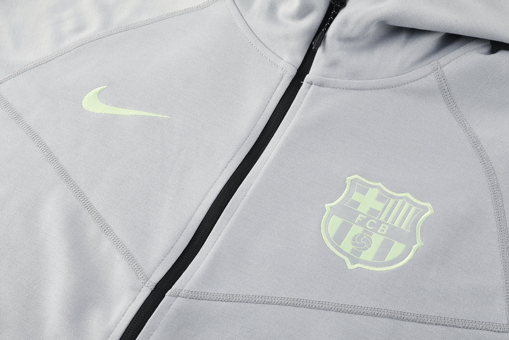 Barcelona Grey Hoodie Jacket Suit 2025