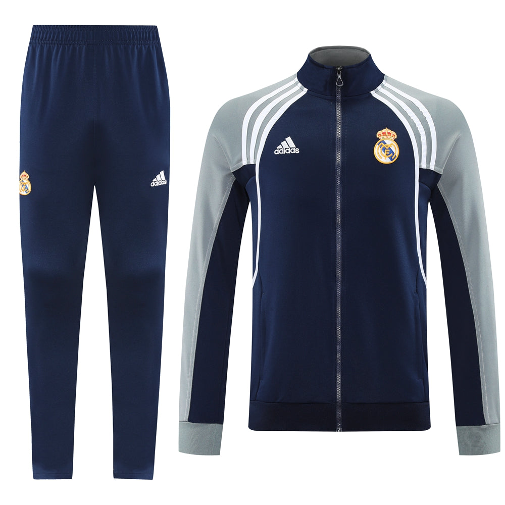 Real Madrid Pre Match Navy-Grey Jacket Suit
