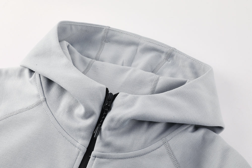 Barcelona Grey Hoodie Jacket Suit 2025