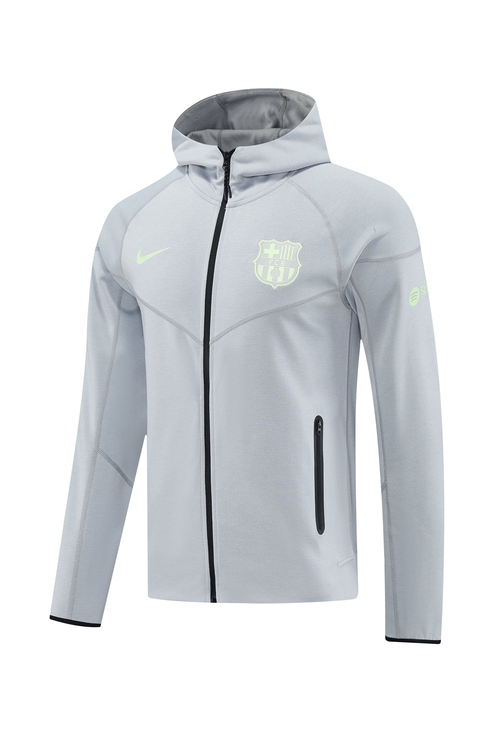 Barcelona Grey Hoodie Jacket Suit 2025