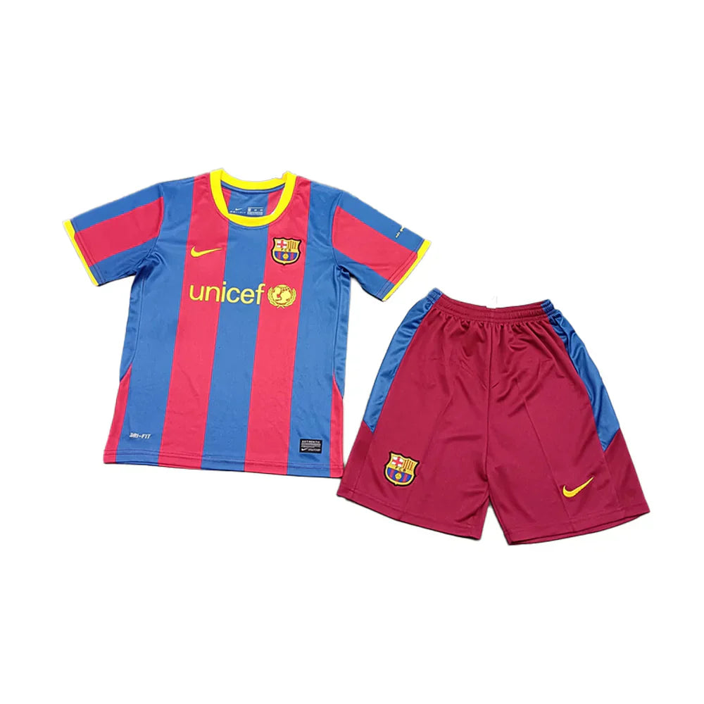 Ensemble Maillot et Short Enfant Barcelone Classique 2010/11 Messi 10