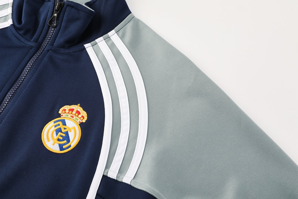 Real Madrid Pre Match Navy-Grey Jacket Suit