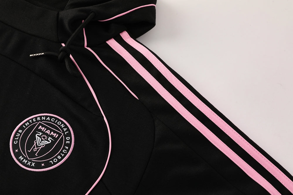 INTER Miami Hoodie JACKET SUIT BLACK 2025/26