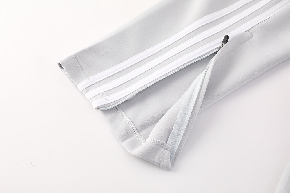 Real Madrid Pre Match White-Grey Jacket Suit