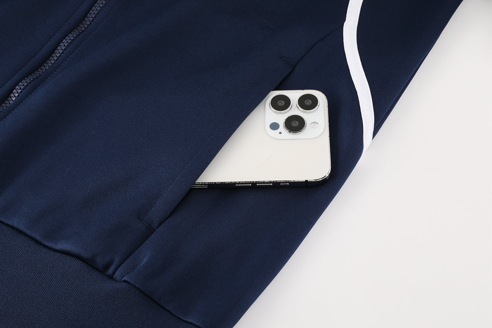 Real Madrid Pre Match Navy-Grey Jacket Suit