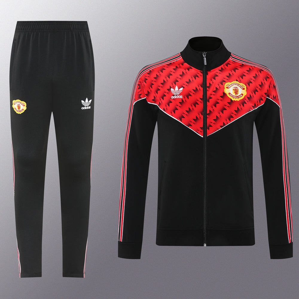Veste de survêtement Manchester United Rouge/Noir 2025