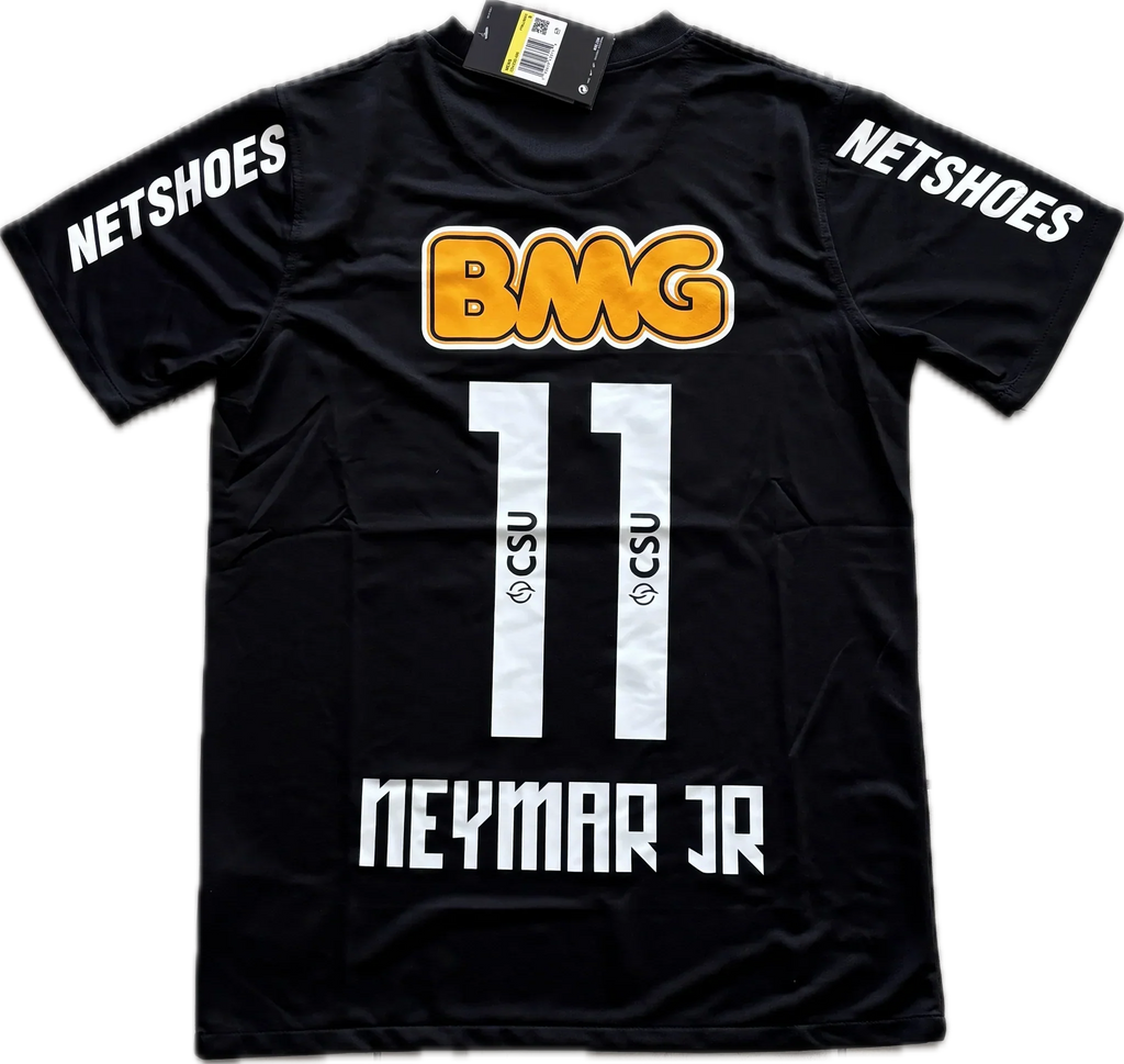 Maillot Classique Santos Extérieur Noir Neymar Jr 11 2011/12