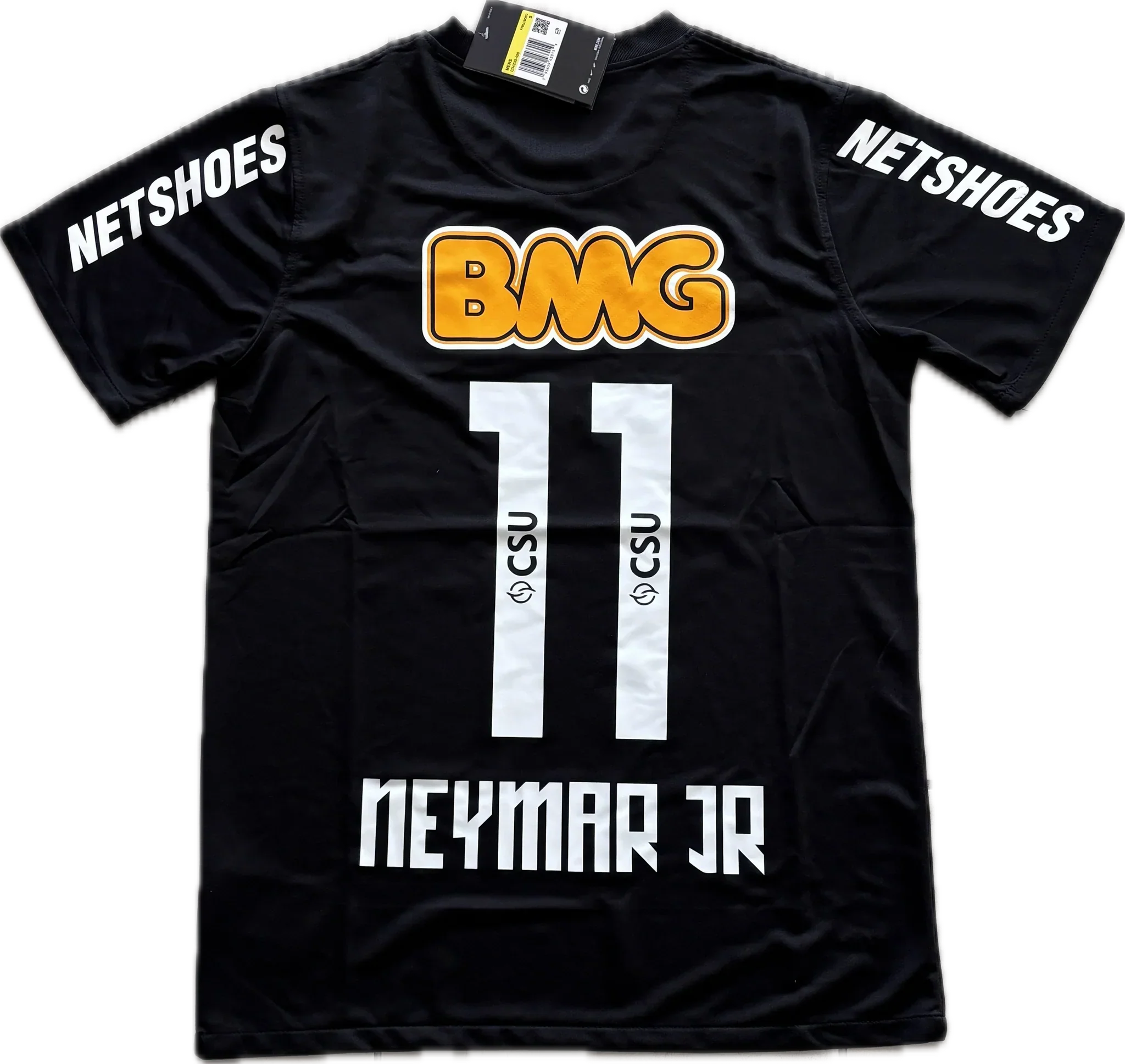Maillot Classique Santos Extérieur Noir Neymar Jr 11 2011/12