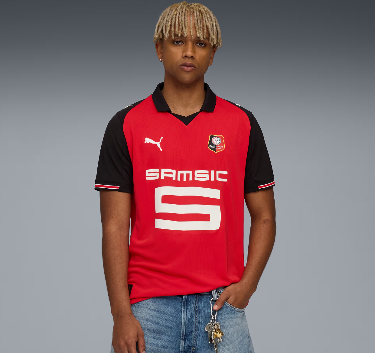 Maillot Domicile du Stade Rennais 2025/26