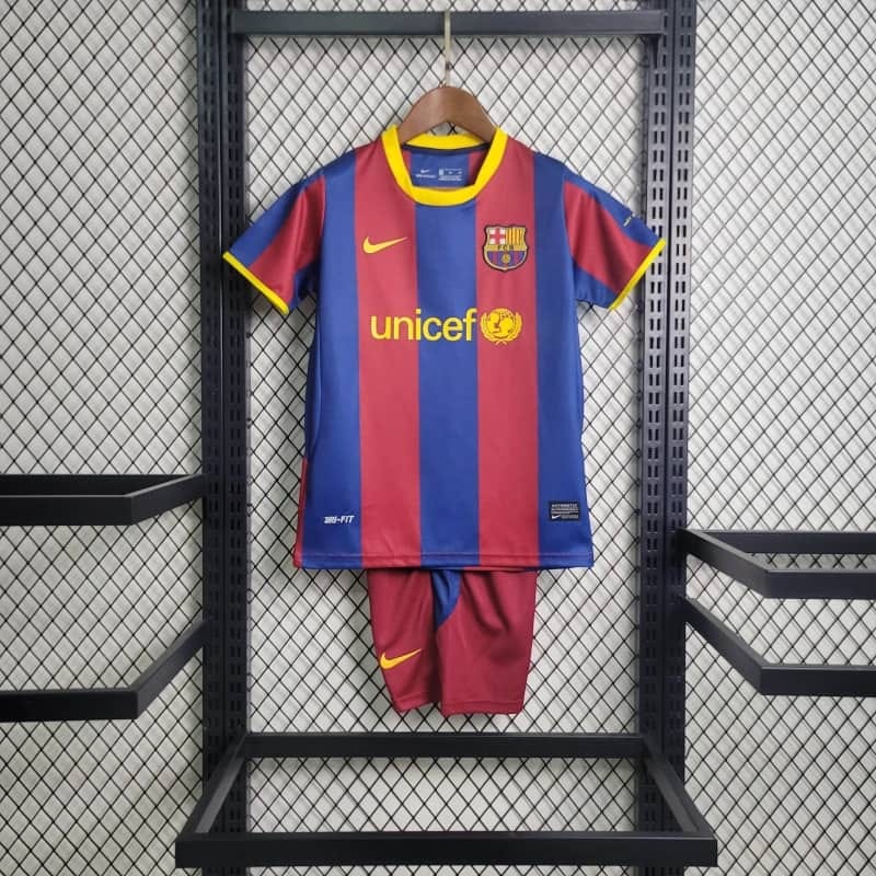 Ensemble Maillot et Short Enfant Barcelone Classique 2010/11 Messi 10