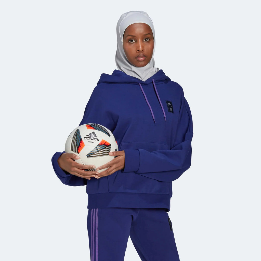 Argentina 2022-23 Women's 3 Stripe Hoody Legacy Indigo