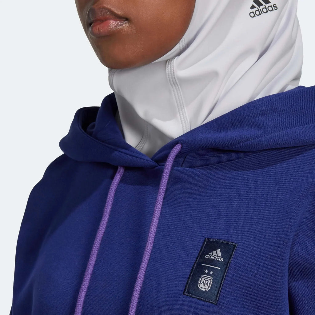 Argentina 2022-23 Women's 3 Stripe Hoody Legacy Indigo
