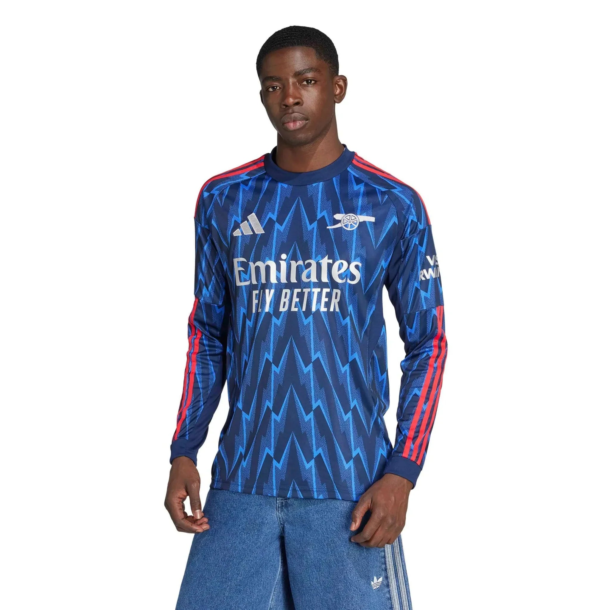Arsenal 2025-26 Men's Stadium Away Long-Sleeve Soccer Jersey