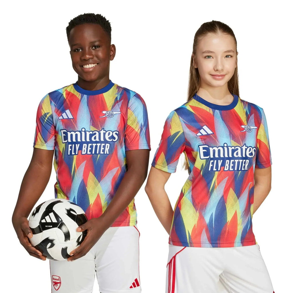 Arsenal 2025-26 Youth Pre-Match Soccer Jersey