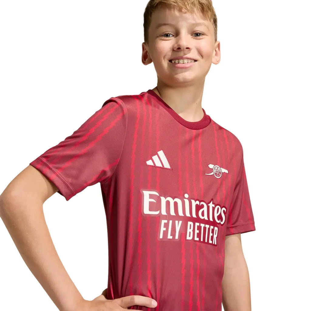 Arsenal 2025-26 Youth Pre-Match Soccer Jersey
