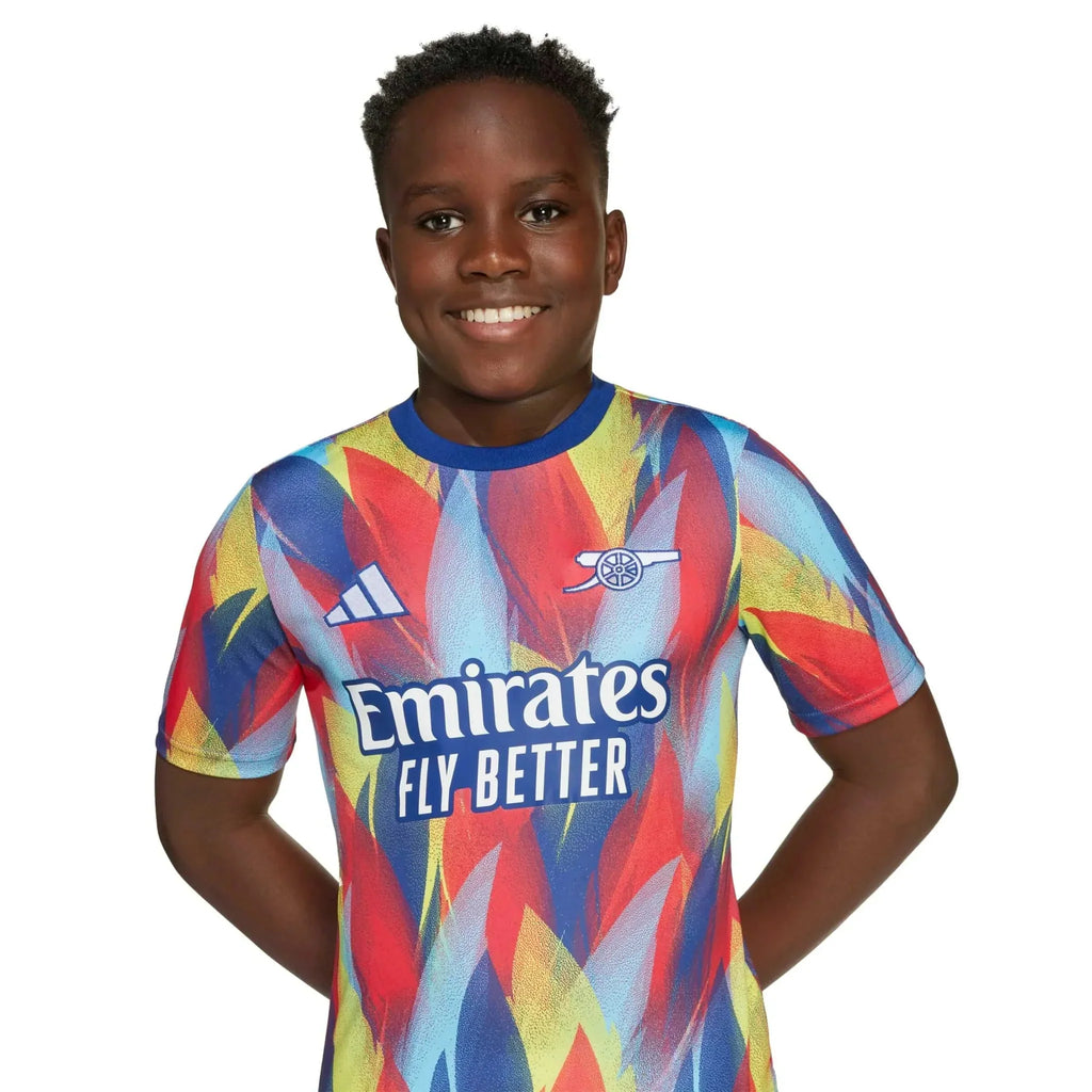 Arsenal 2025-26 Youth Pre-Match Soccer Jersey