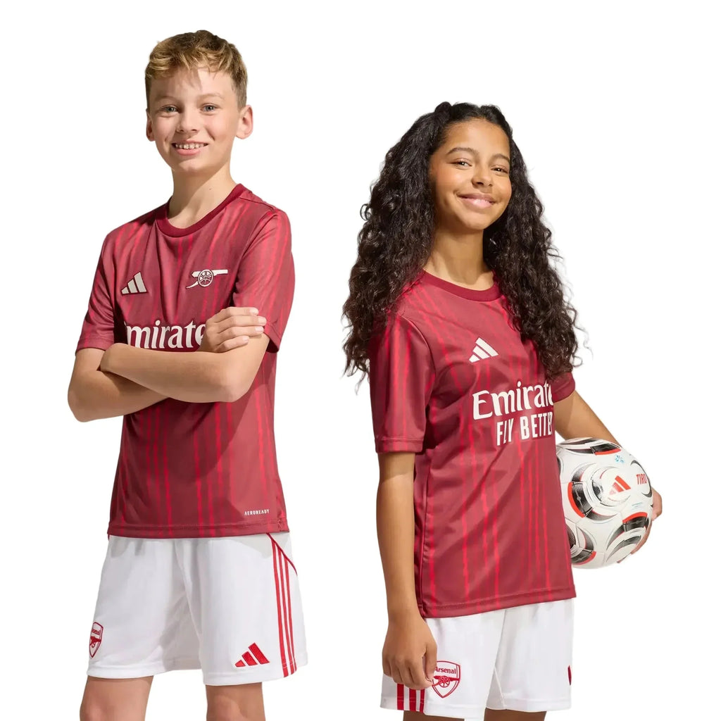 Arsenal 2025-26 Youth Pre-Match Soccer Jersey