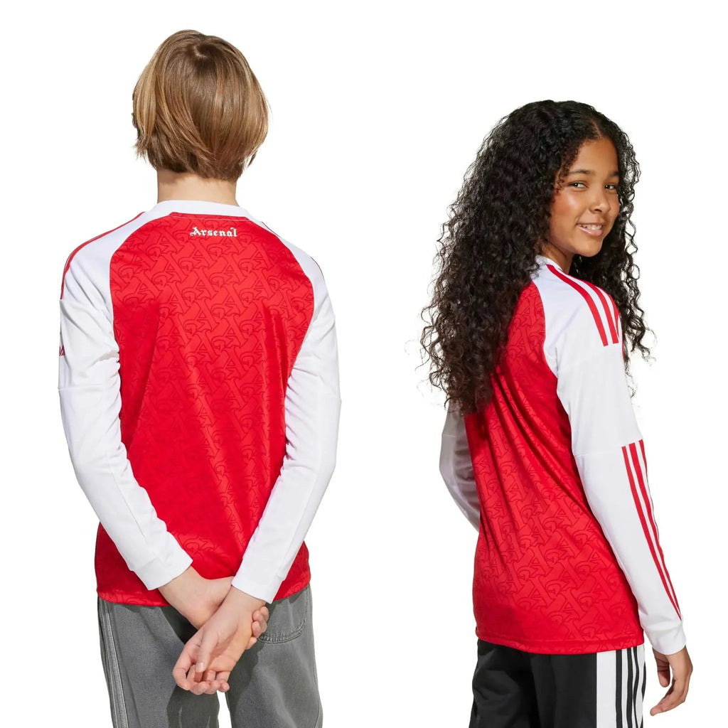 Arsenal 2025-26 Youth Stadium Home Long-Sleeve Soccer Jersey