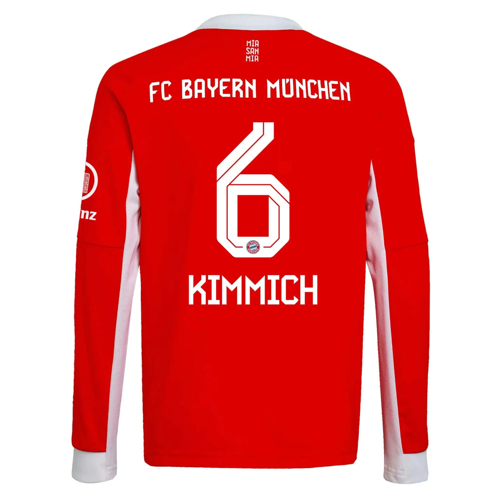 Bayern Munich 2025-26 Men's Stadium Home Long-Sleeve Soccer Jersey