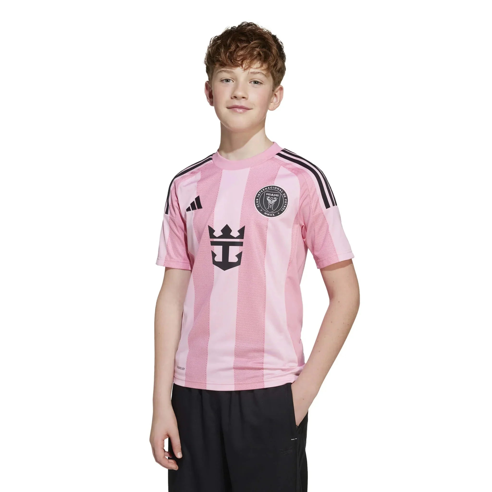 Inter Miami 2025-26 Youth Stadium Home Soccer Jersey