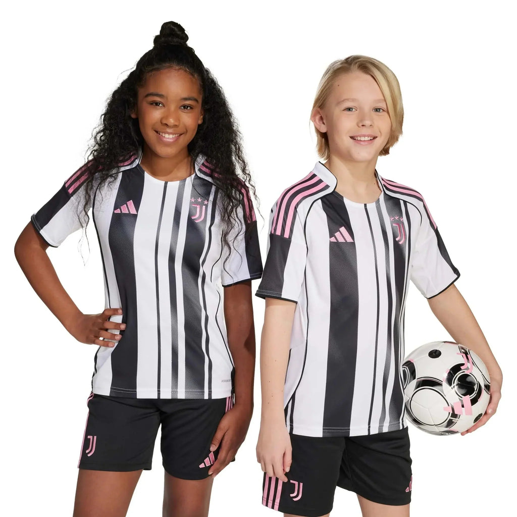 Juventus 2025-26 Youth Stadium Home Soccer Jersey