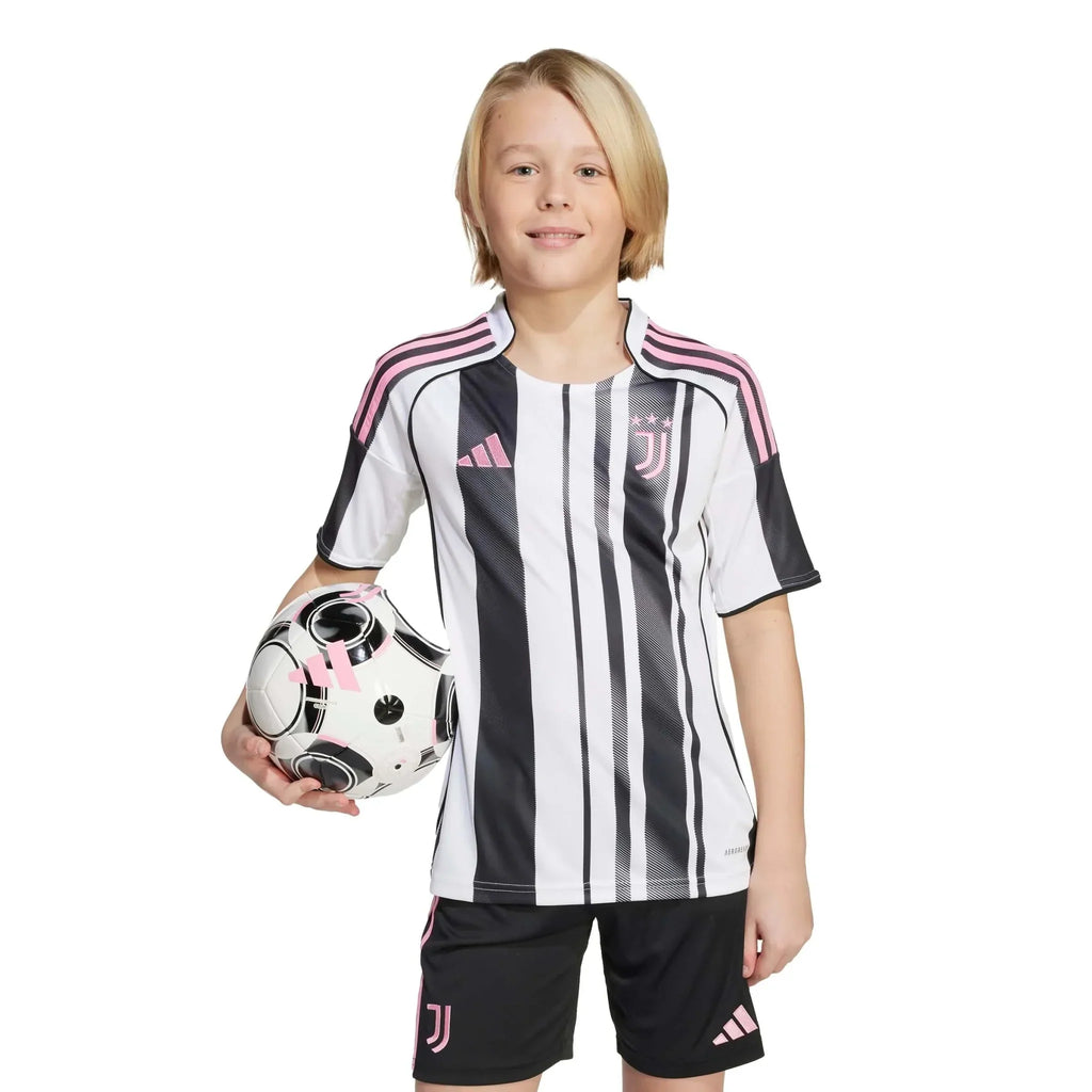 Juventus 2025-26 Youth Stadium Home Soccer Jersey