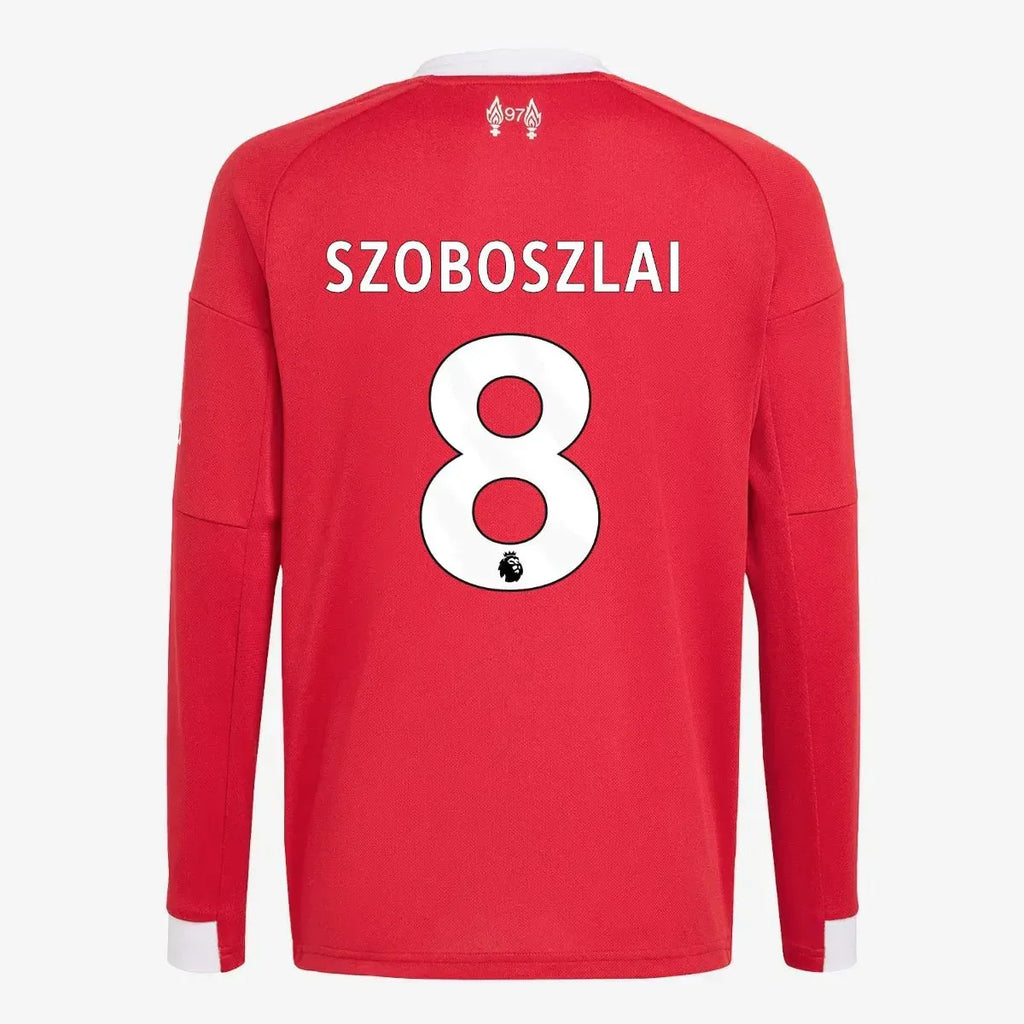 Liverpool 2025-26 Men's Stadium Home Long-Sleeve Soccer Jersey