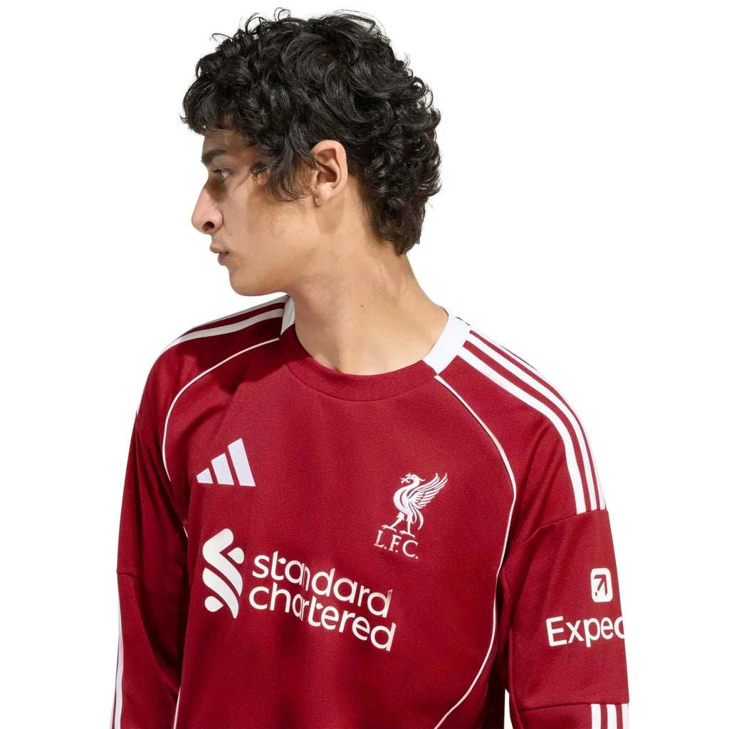 Liverpool 2025-26 Men's Stadium Home Long-Sleeve Soccer Jersey