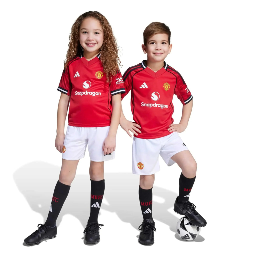 Manchester United 2025-26 Kid's Home Mini Kit