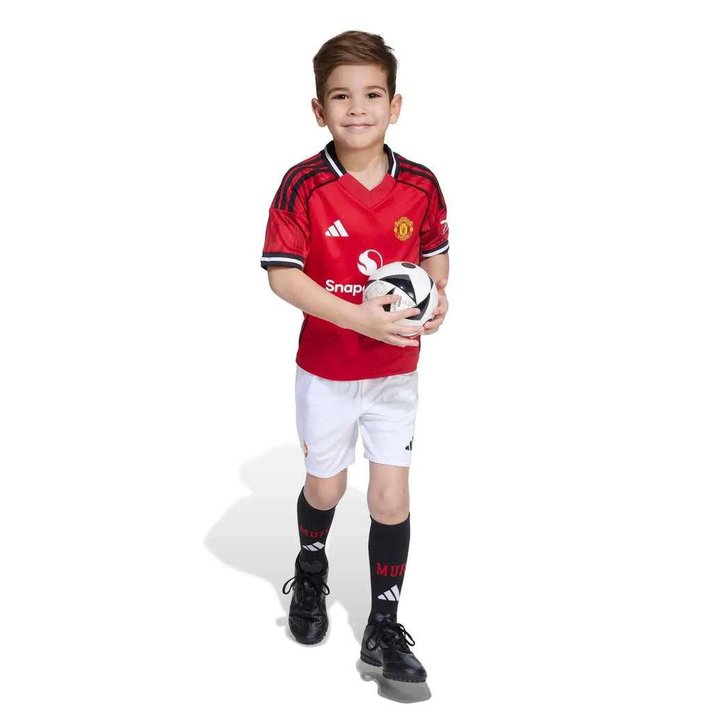 Manchester United 2025-26 Kid's Home Mini Kit