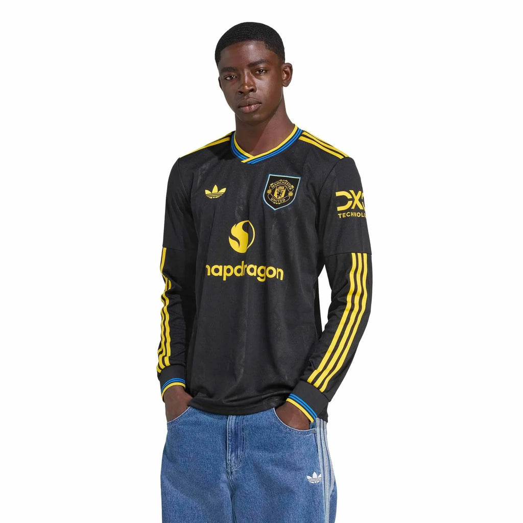 Manchester United 2025-26 Men's Stadium Third Long-Sleeve Soccer Jersey