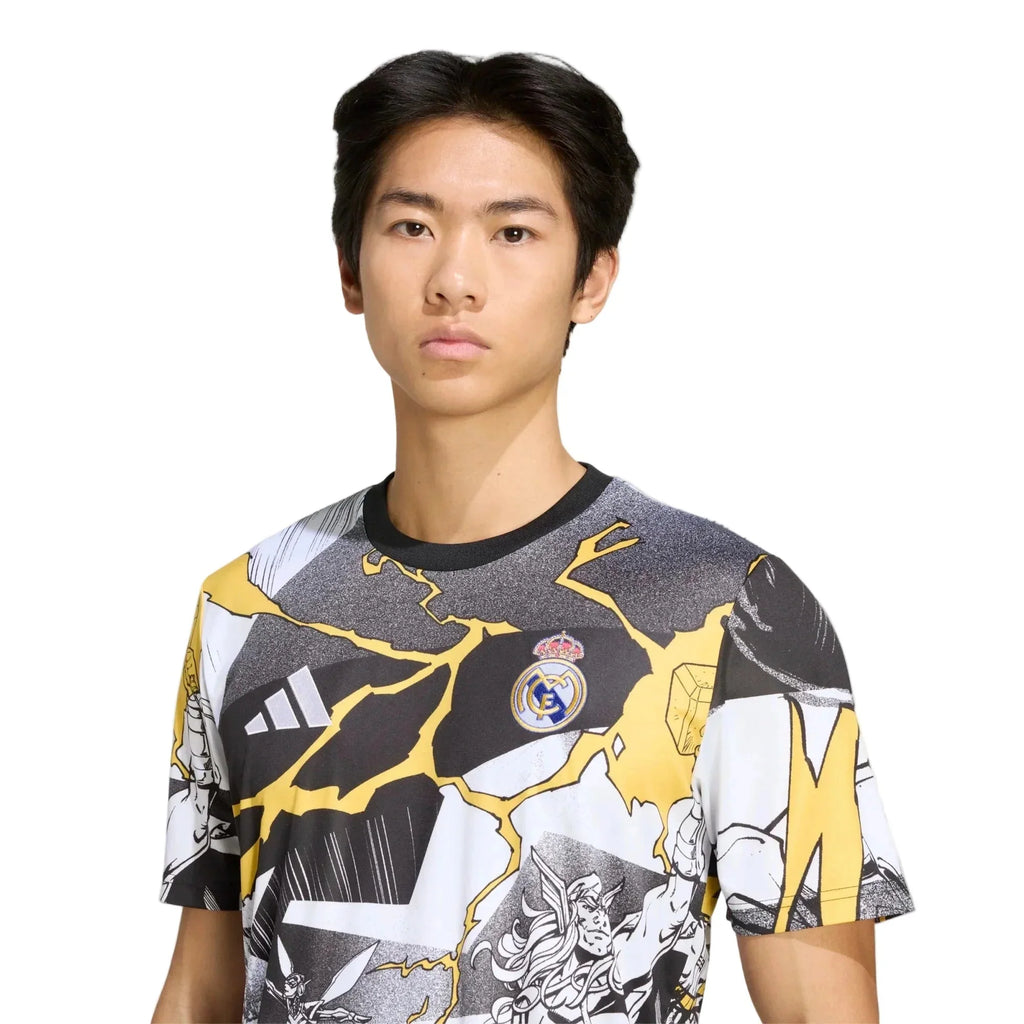 Real Madrid 2025-26 Men's Avengers Pre-Match Soccer Jersey