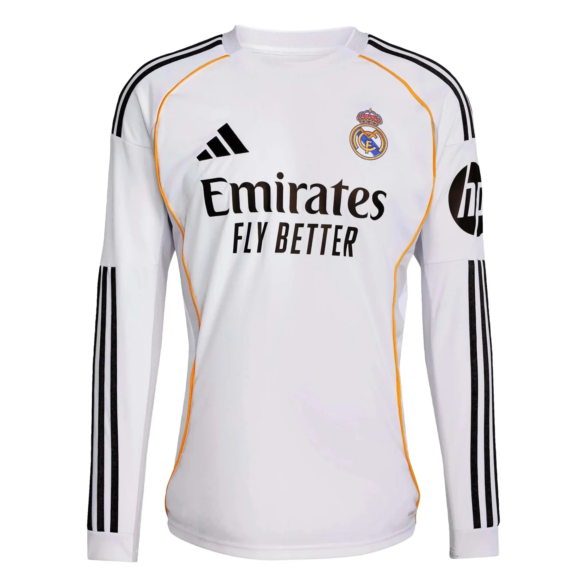 2025-26 Real Madrid Men's Stadium Home Long-Sleeve Soccer Jersey