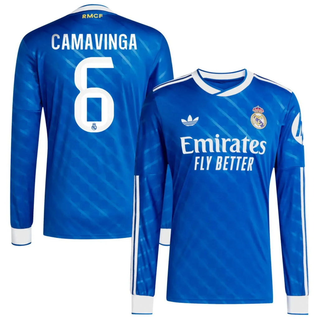 Real Madrid 2025-26 Men's Stadium Third Long-Sleeve Soccer Jersey