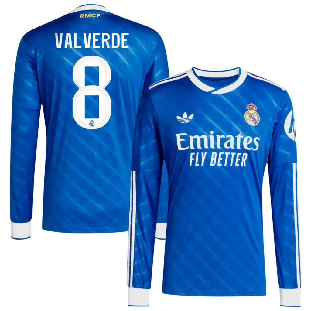 Real Madrid 2025-26 Men's Stadium Third Long-Sleeve Soccer Jersey