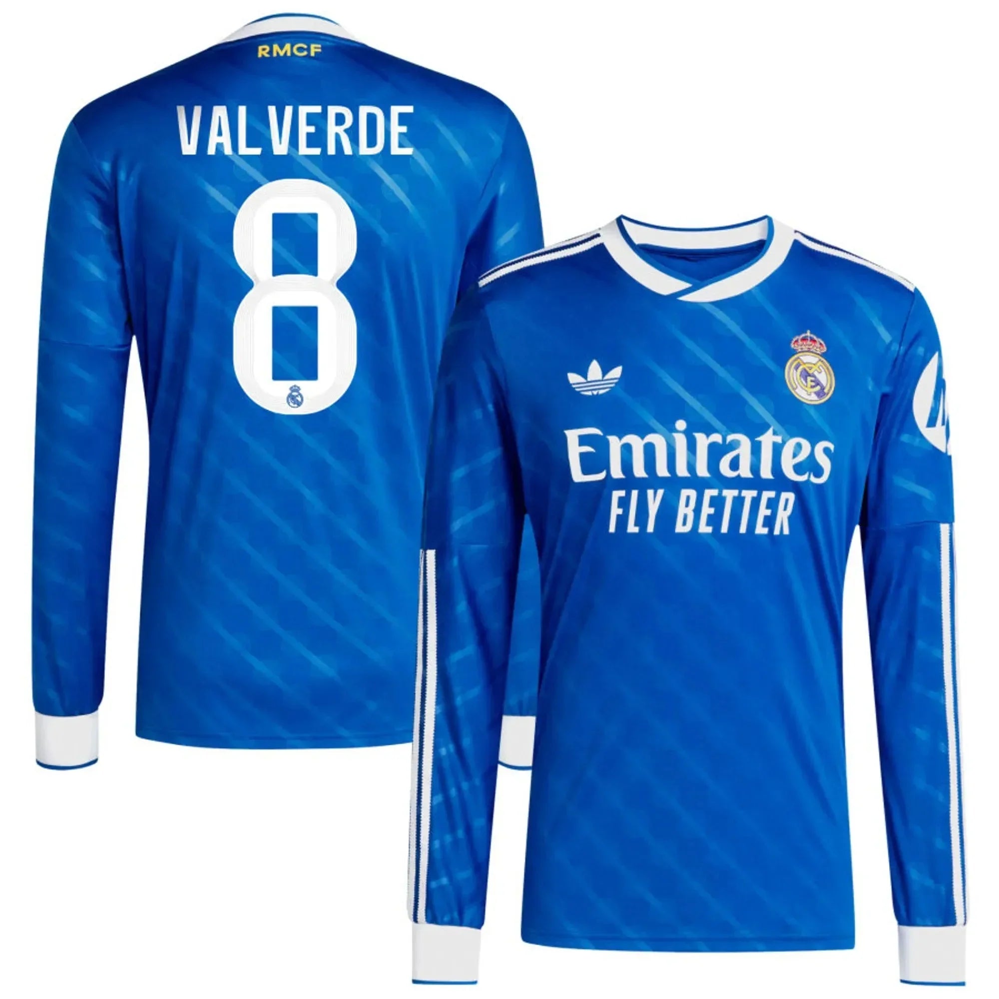 Real Madrid 2025-26 Men's Stadium Third Long-Sleeve Soccer Jersey