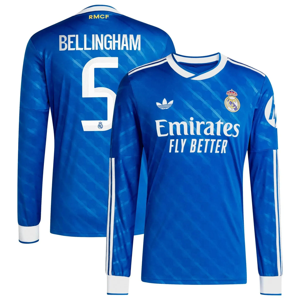 Real Madrid 2025-26 Men's Stadium Third Long-Sleeve Soccer Jersey