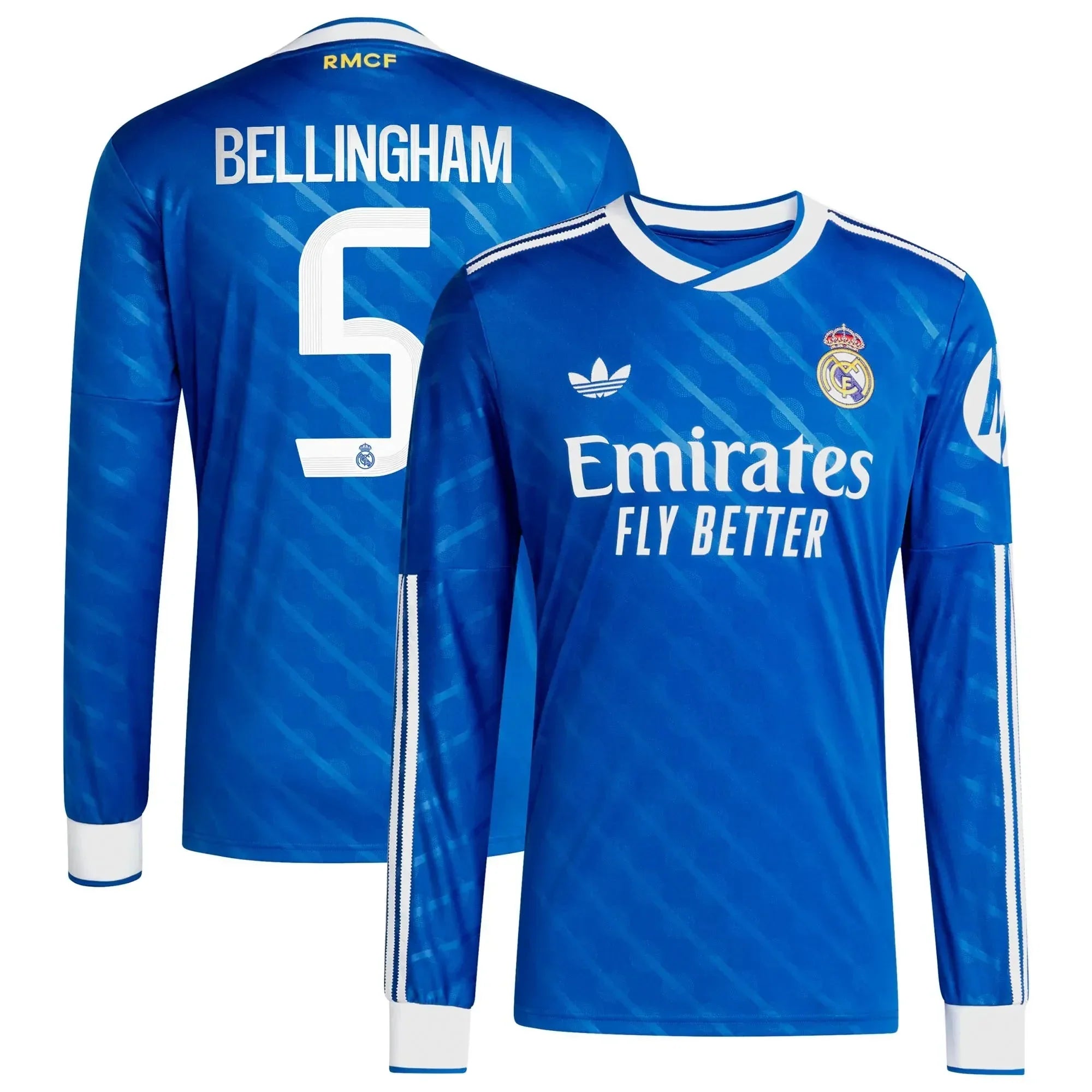 Real Madrid 2025-26 Men's Stadium Third Long-Sleeve Soccer Jersey