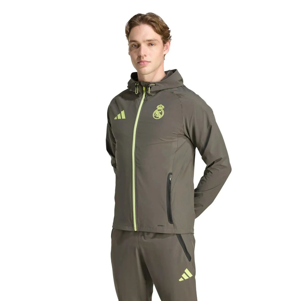 2025-26 Real Madrid Men's Tiro 25 Competition Vis Tech Travel Jacket