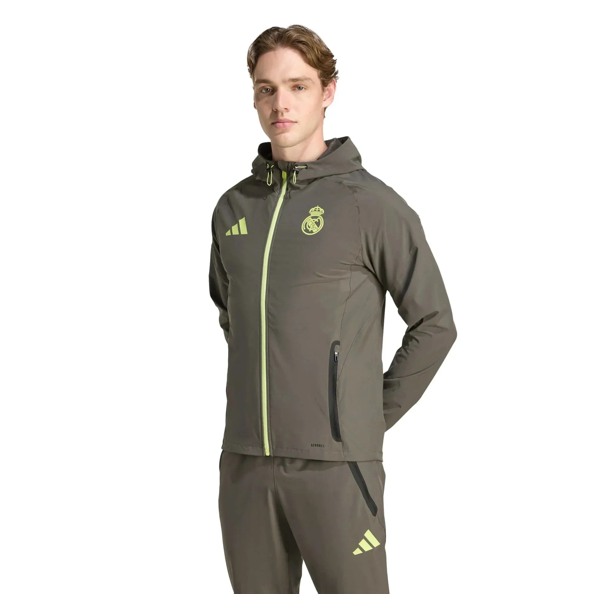 2025-26 Real Madrid Men's Tiro 25 Competition Vis Tech Travel Jacket
