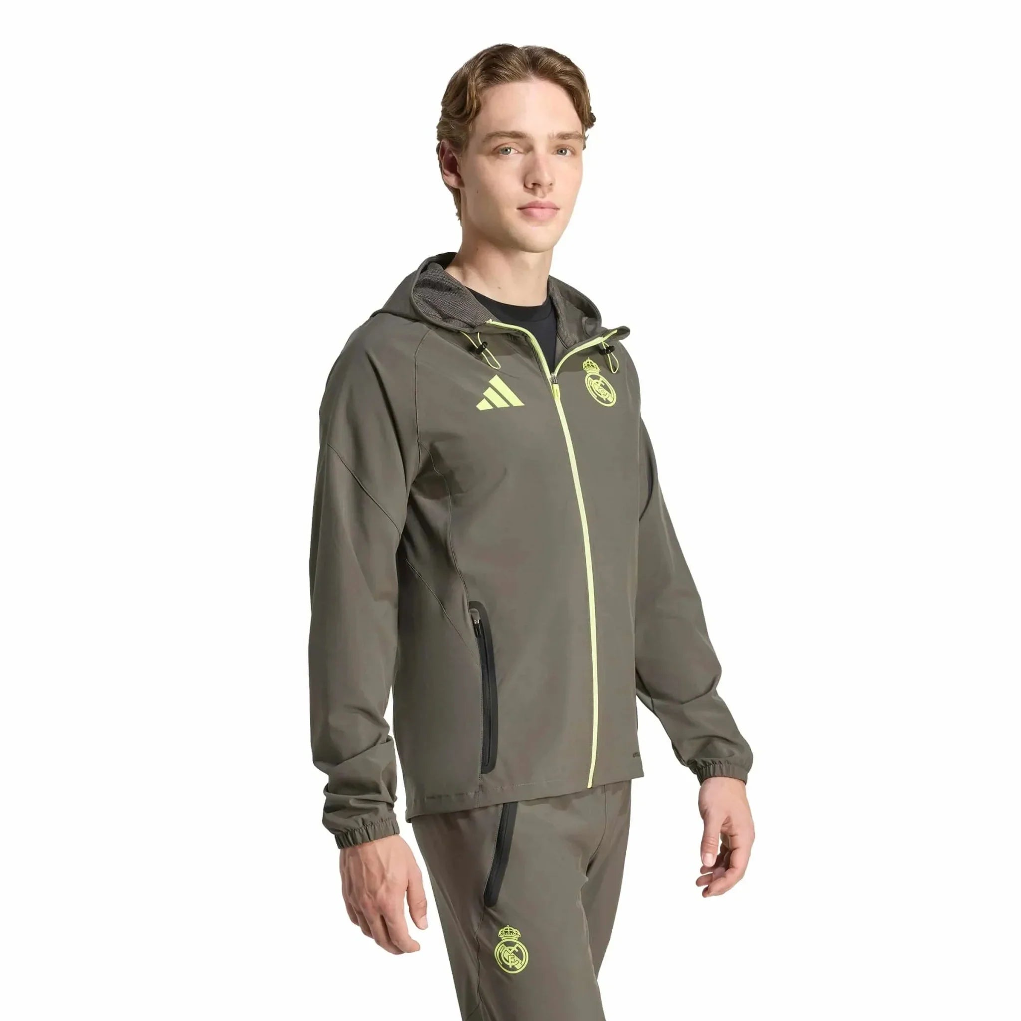 2025-26 Real Madrid Men's Tiro 25 Competition Vis Tech Travel Jacket