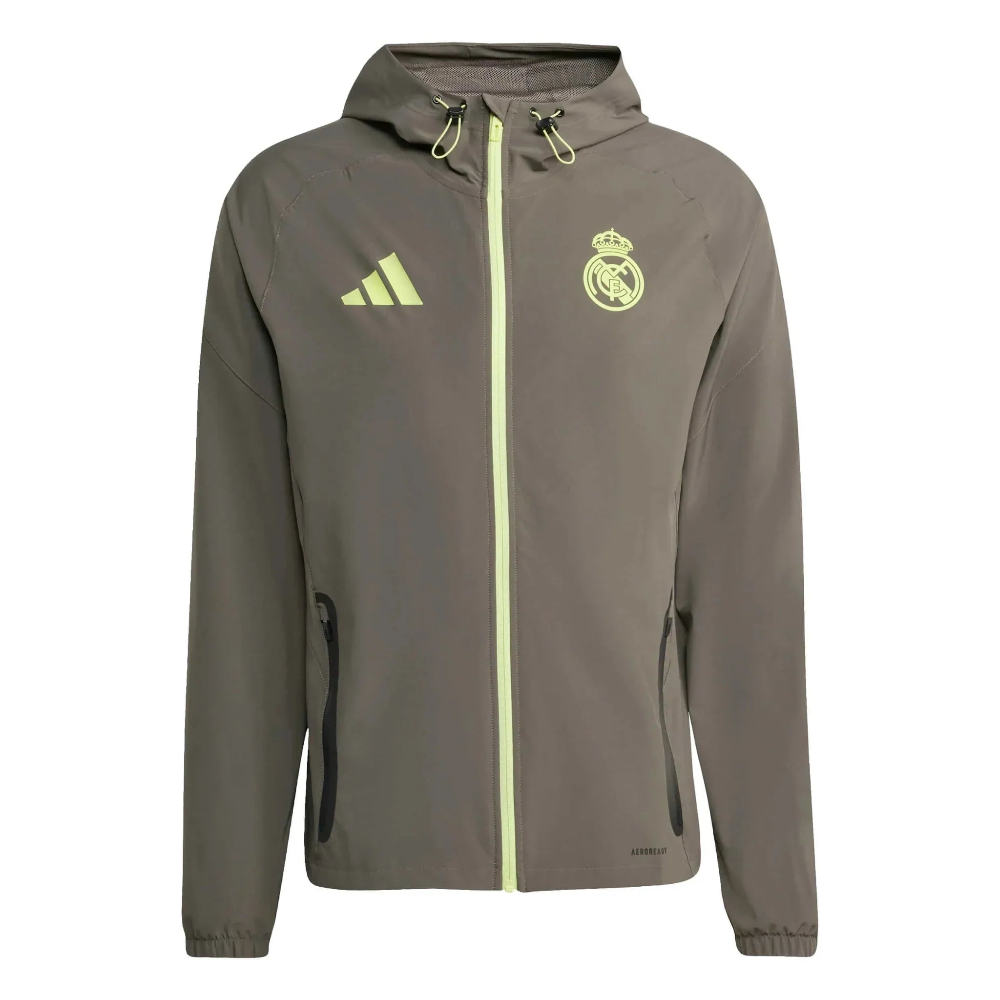 2025-26 Real Madrid Men's Tiro 25 Competition Vis Tech Travel Jacket