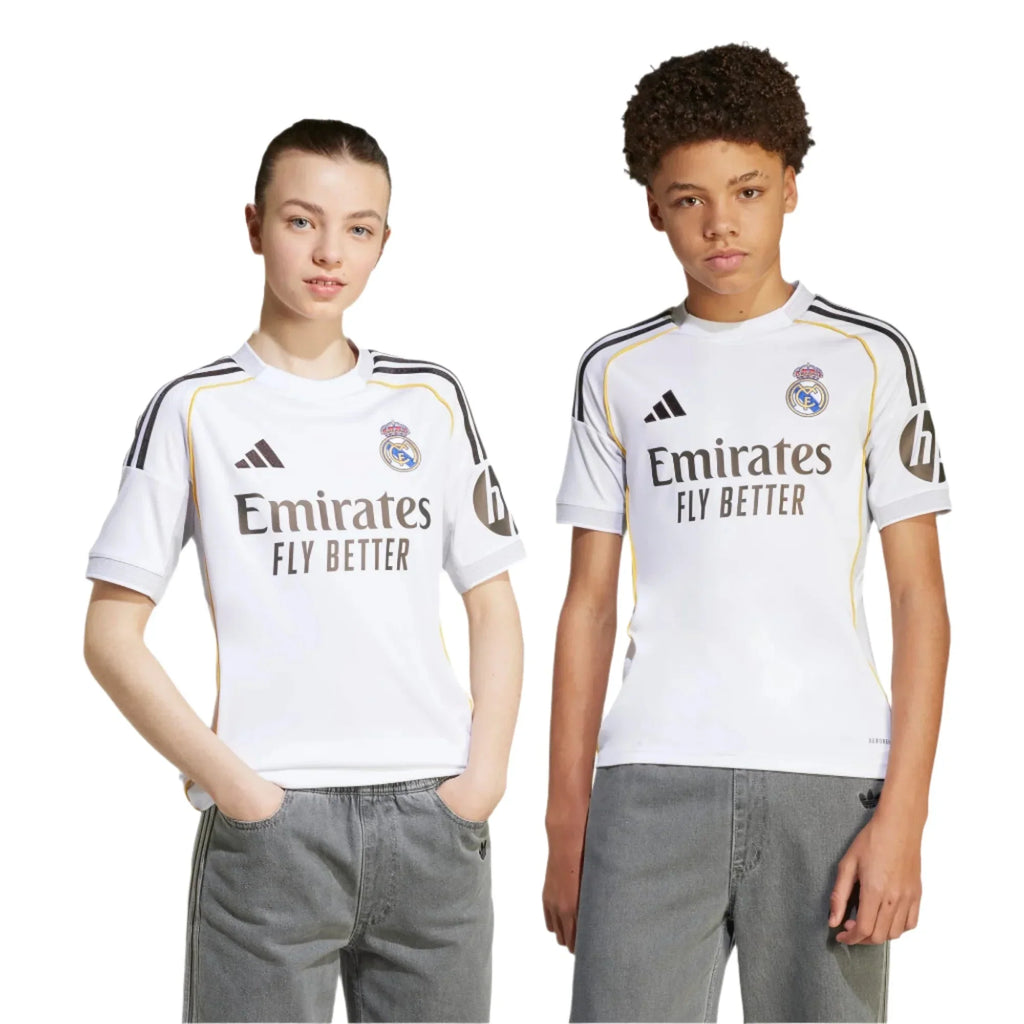 2025-26 Real Madrid Youth Stadium Home Soccer Jersey