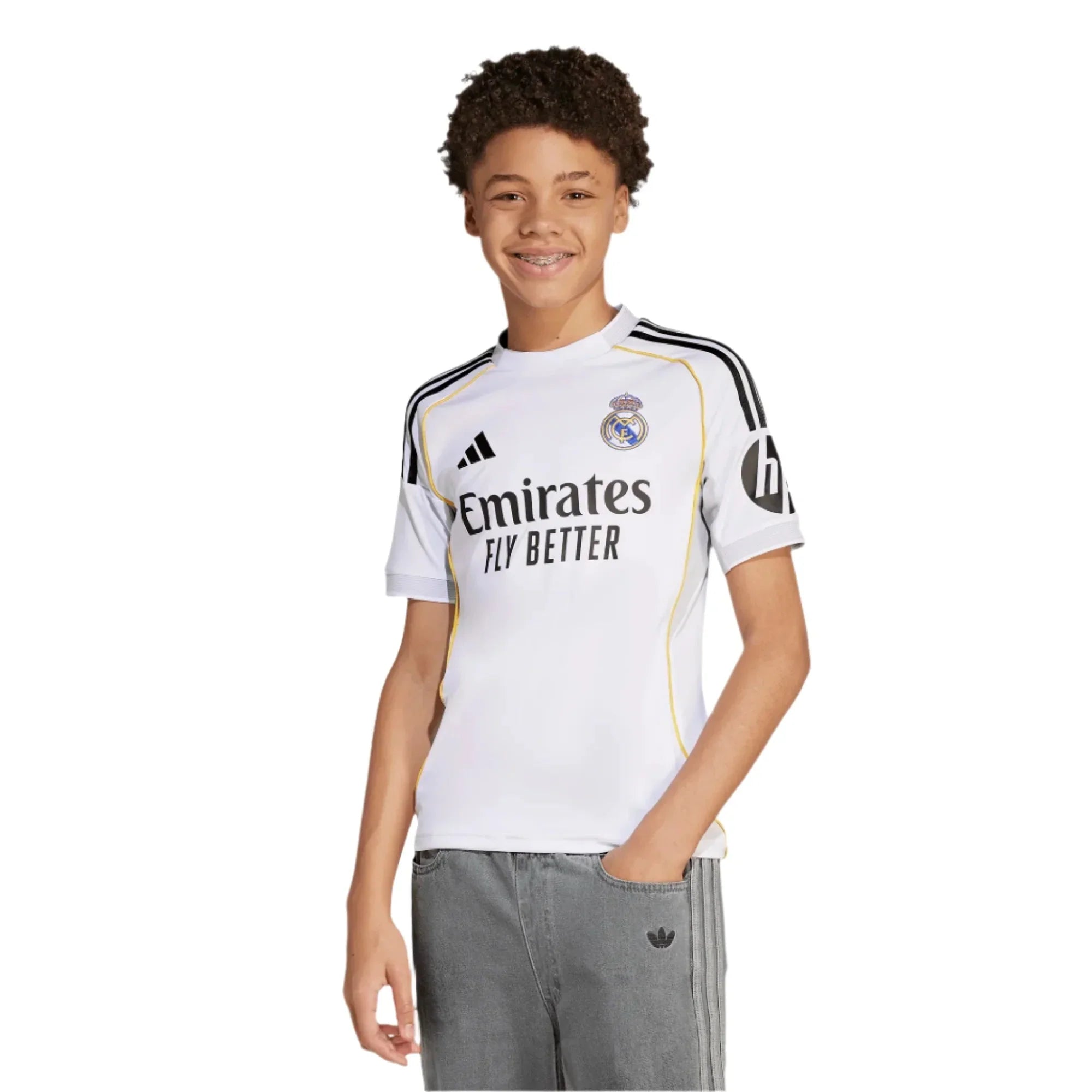 2025-26 Real Madrid Youth Stadium Home Soccer Jersey